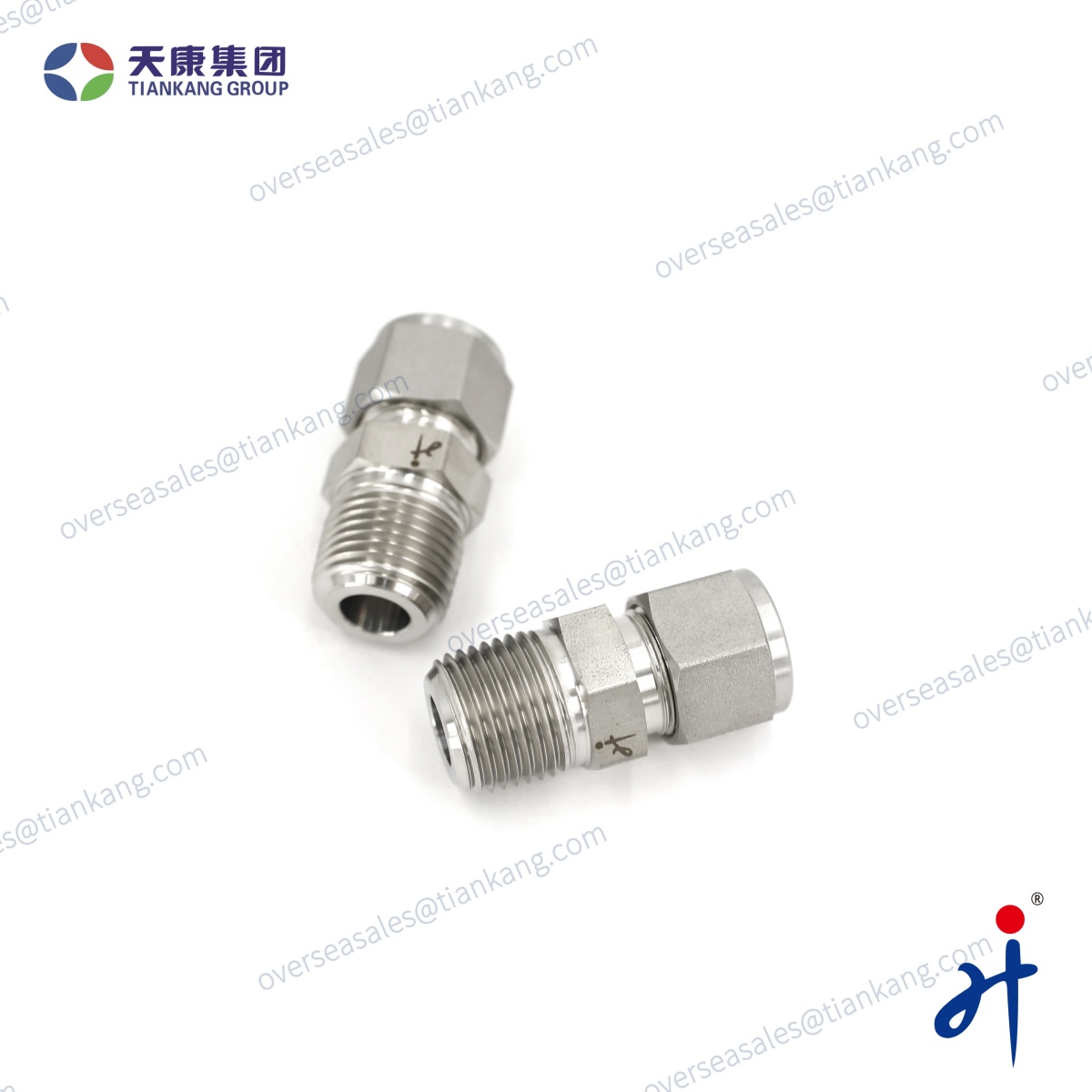 Tiankang Hongji Stainless Steel Male Connectors Tube Fittings - tiankanginternational
