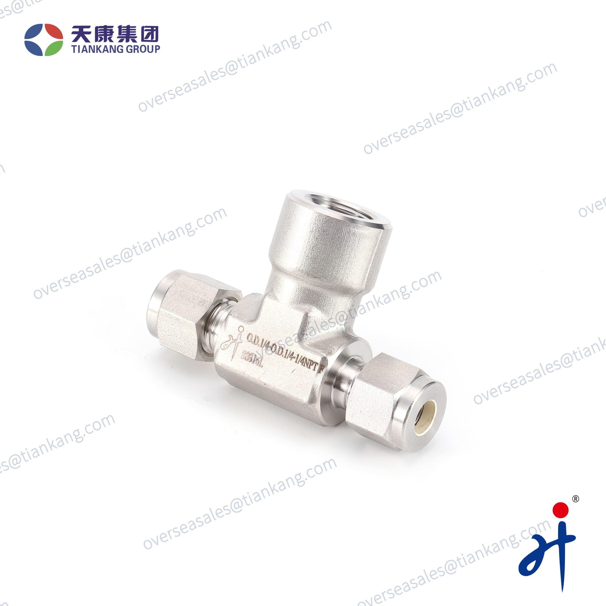 Tiankang Hongji Stainless Steel Female Branch Tees Tube Fittings - tiankanginternational