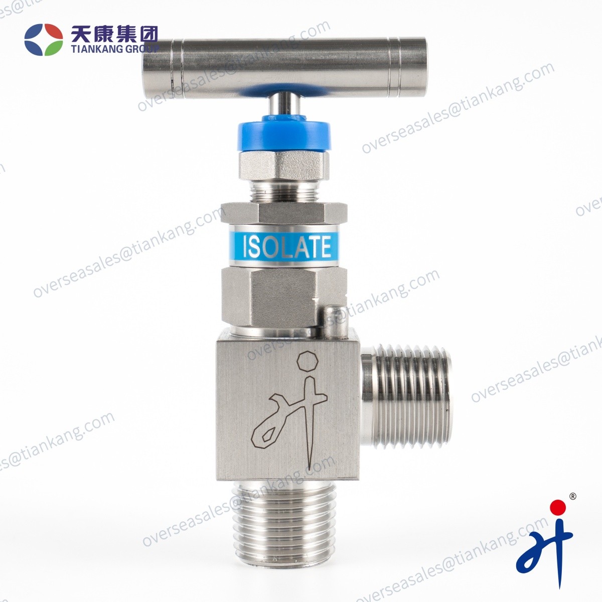 Tiankang Hongji Screwed Bonnet Needle Valves-Angle Type Male Type - tiankanginternational